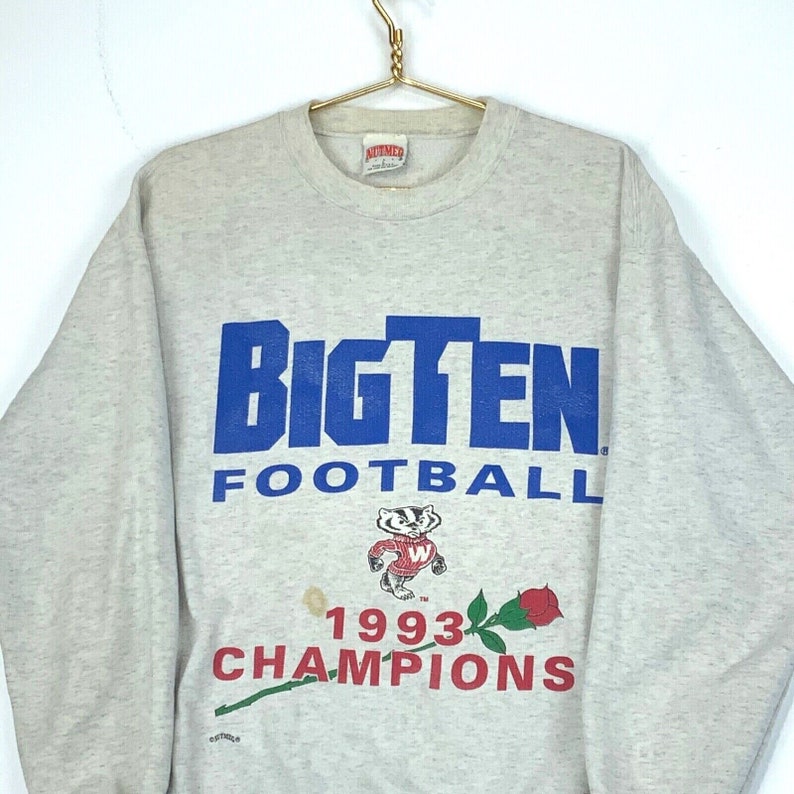 Wisconsin Badgers 1993 Big Ten Football Vintage Sweatshirt - Stylish NCAA Apparel - Image 2