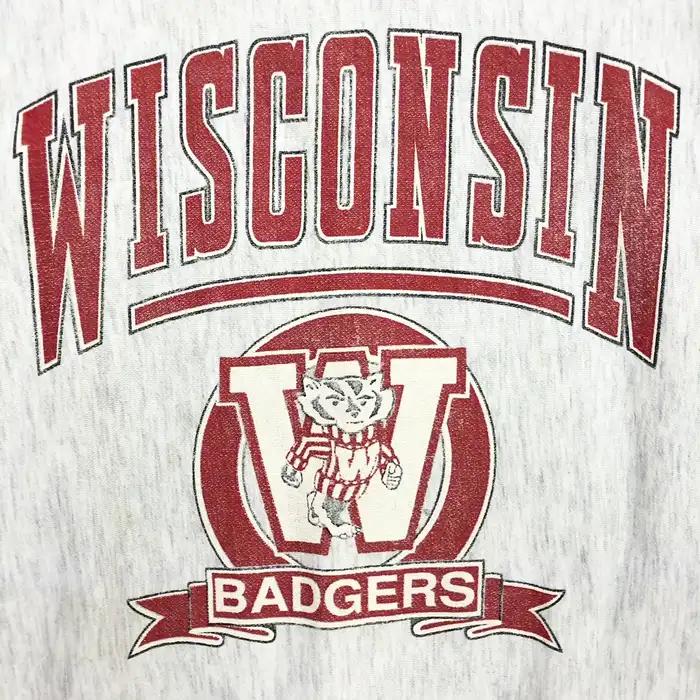 Wisconsin Badgers Football Spellout Sweatshirt - NCAA Gear for College Students - Image 2