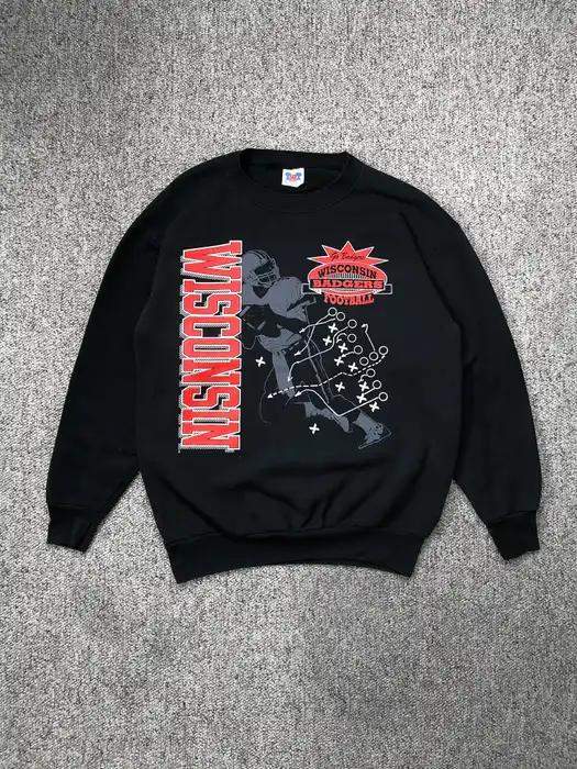 Wisconsin Badgers Football Sweatshirt - Vintage Style NCAA Gifts