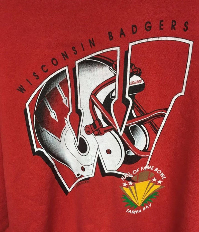 Wisconsin Badgers Rose Bowl Champions Hoodie, Vintage Style Sweatshirt - NCAA Gifts for Fans - Image 2