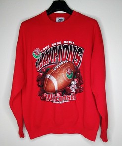 Wisconsin Badgers Vintage Crewneck Sweatshirt - 1994 Rose Bowl Champions - NCAA Clothing