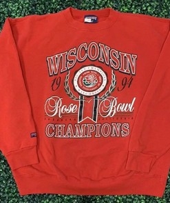 Wisconsin Badgers Vintage Style Rose Bowl Crewneck Sweatshirt
