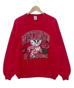 Wisconsin Badgers Vintage Style Rose Bowl Pullover Sweatshirt