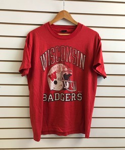 Wisconsin Badgers Vintage Style Shirt And Sweatshirt Bundle, NCAA Gifts for Fans