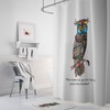 Wise Owl Kindness Shower Curtain with Optional Accessories or Set
