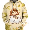 Wolf Girl Chibi Cute Cartoon Hoodie 3D Print All Over