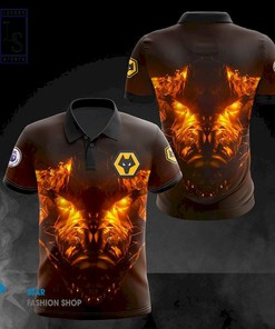 Wolverhampton Wanderers 3D Polo Shirt with personalized design and polo collar