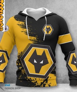 Wolverhampton Wanderers FC Pack of Wolves Full Print 3D Hoodie