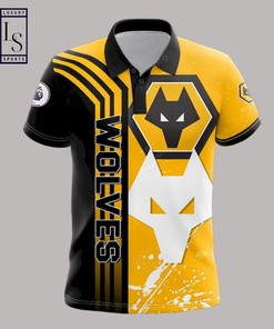 Wolverhampton Wanderers Polo Shirt made with breathable fabric and unique all-over print