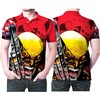Wolverine With Claws Versus Hulk Superhero 3D All Over Print Polo Shirt with 3D printing technology
