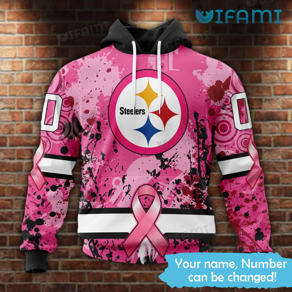 Women Cancer Support Hoodie - Steelers All Over Print Hoodie