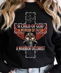 Women's Christian Knight Tee - Child of God, Warrior, and Woman of Faith Gift