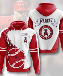 Women's Los Angeles Angels All Over Print Hoodie - Stay Warm and Stylish