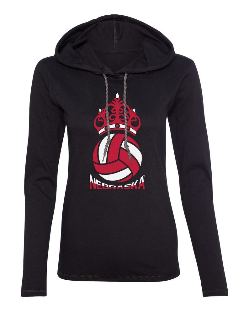 Womens Nebraska Volleyball Crown Huskers Shirt Cornhusker Shirt Nebraska Cornhuskers T-Shirt 5-Time National Crown