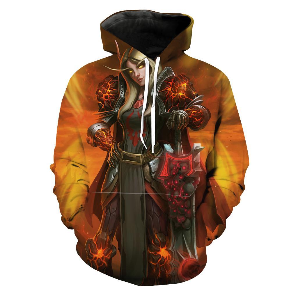 World of Warcraft Blood Elf Paladin All Over Print 3D Hoodie