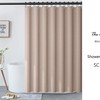 Worm Green Linen-textured Shower Curtain, Extra Heavy Curtain Waterproof, Small Grommets Curtains