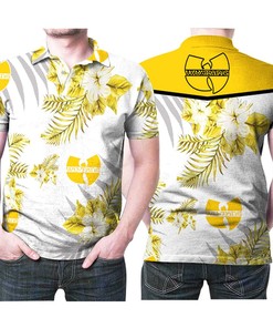 Wu Tang Clan Hip Hop Logo Hawaiian Flowers Pattern 3D All Over Print Polo Shirt with personalized design