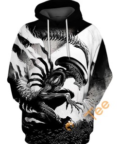 Xenomorph Runner Alien Sci-Fi Horror Hoodie 3D Print All Over