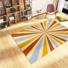 Y2K Groovy Rainbow Wavy Trippy Rug for Cute Hippie Abstract Funky Home Decor