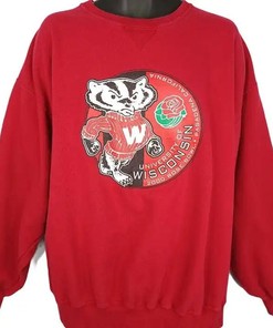 Y2K Rose Bowl Wisconsin Badgers Vintage Style Sweatshirt for NCAA Fans