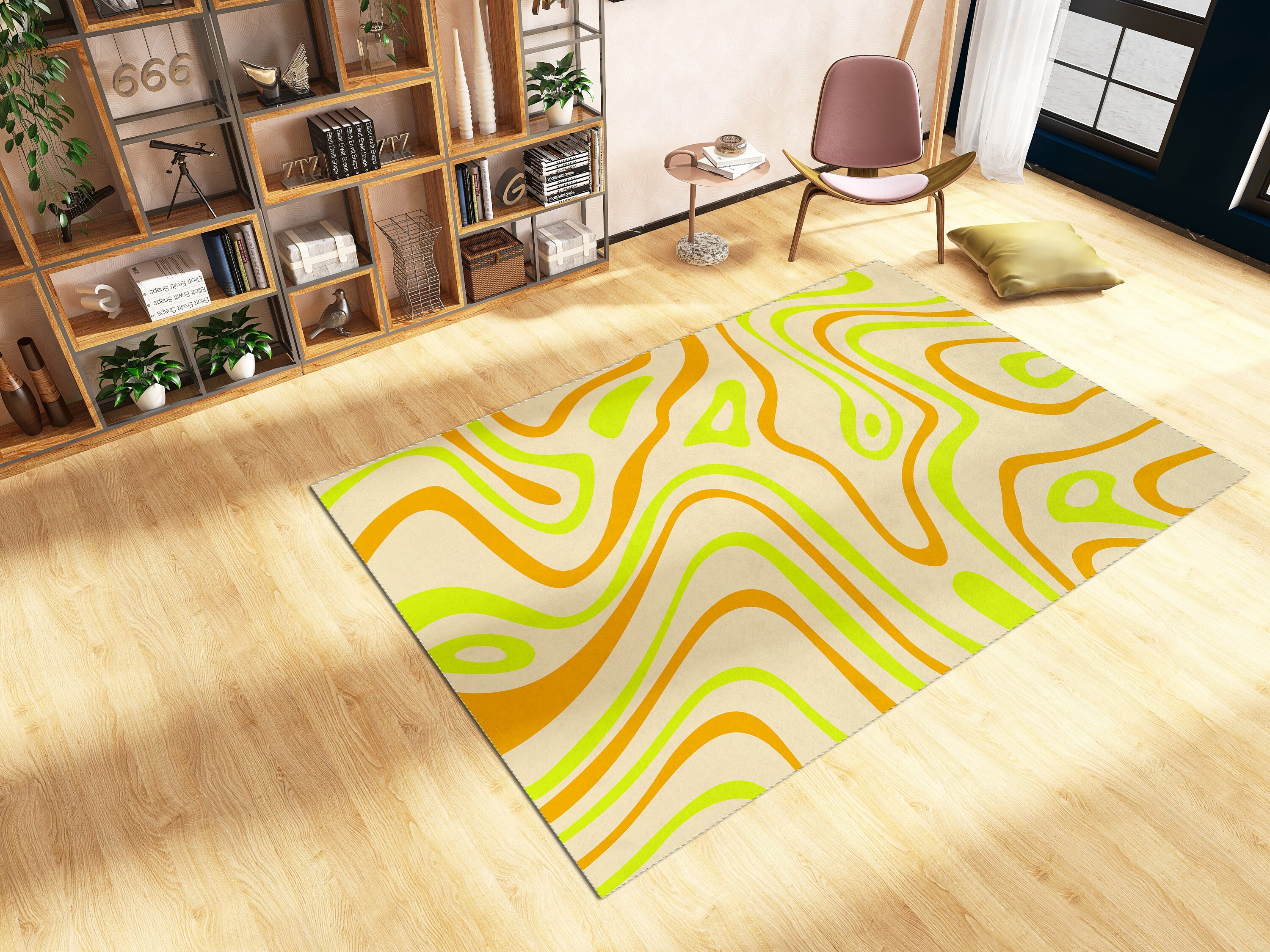 Y2K Rug with Personalized Message for Cute Living Room or Bedroom Decor