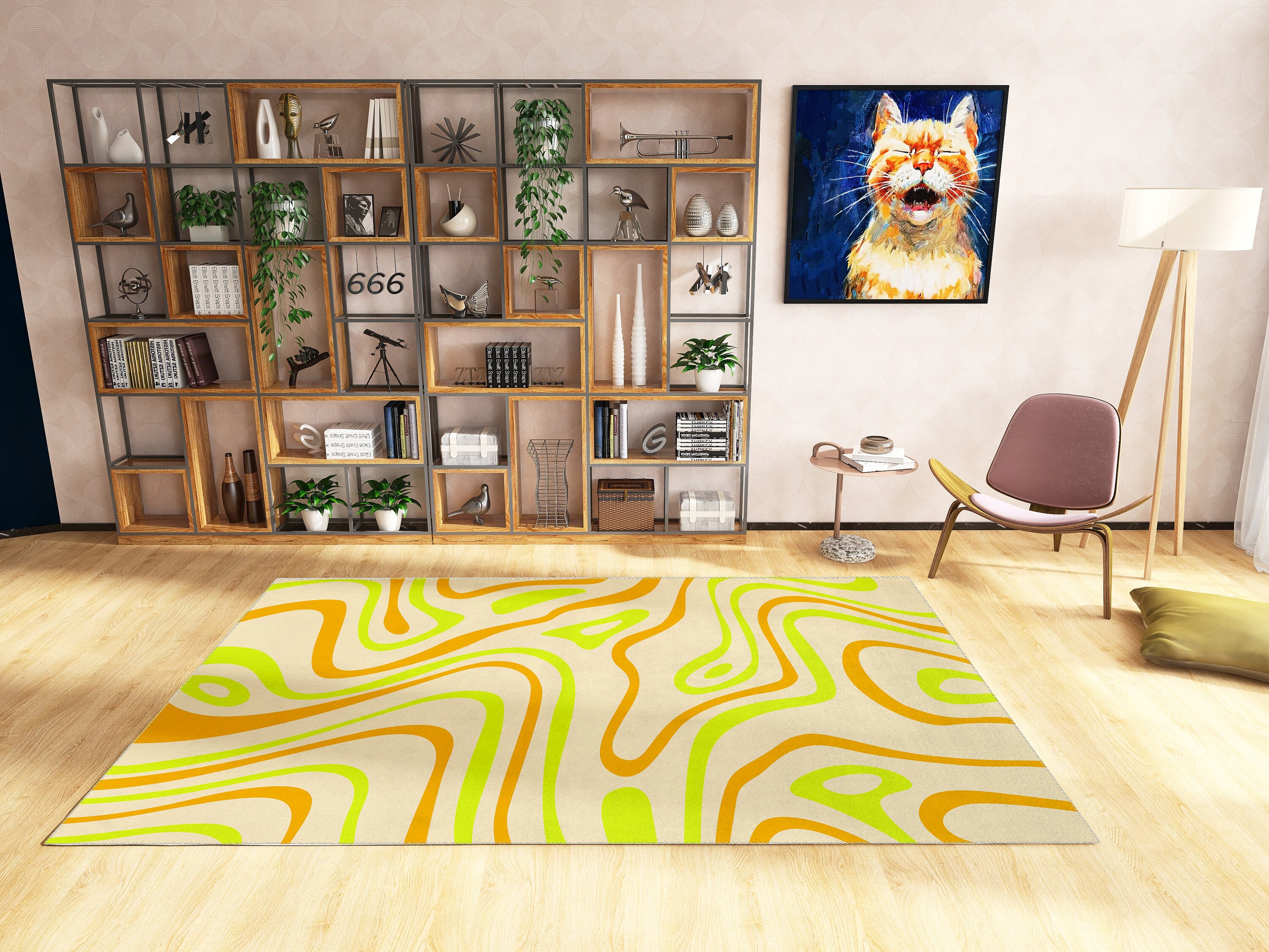 Y2K Rug with Personalized Message for Cute Living Room or Bedroom Decor - Image 2