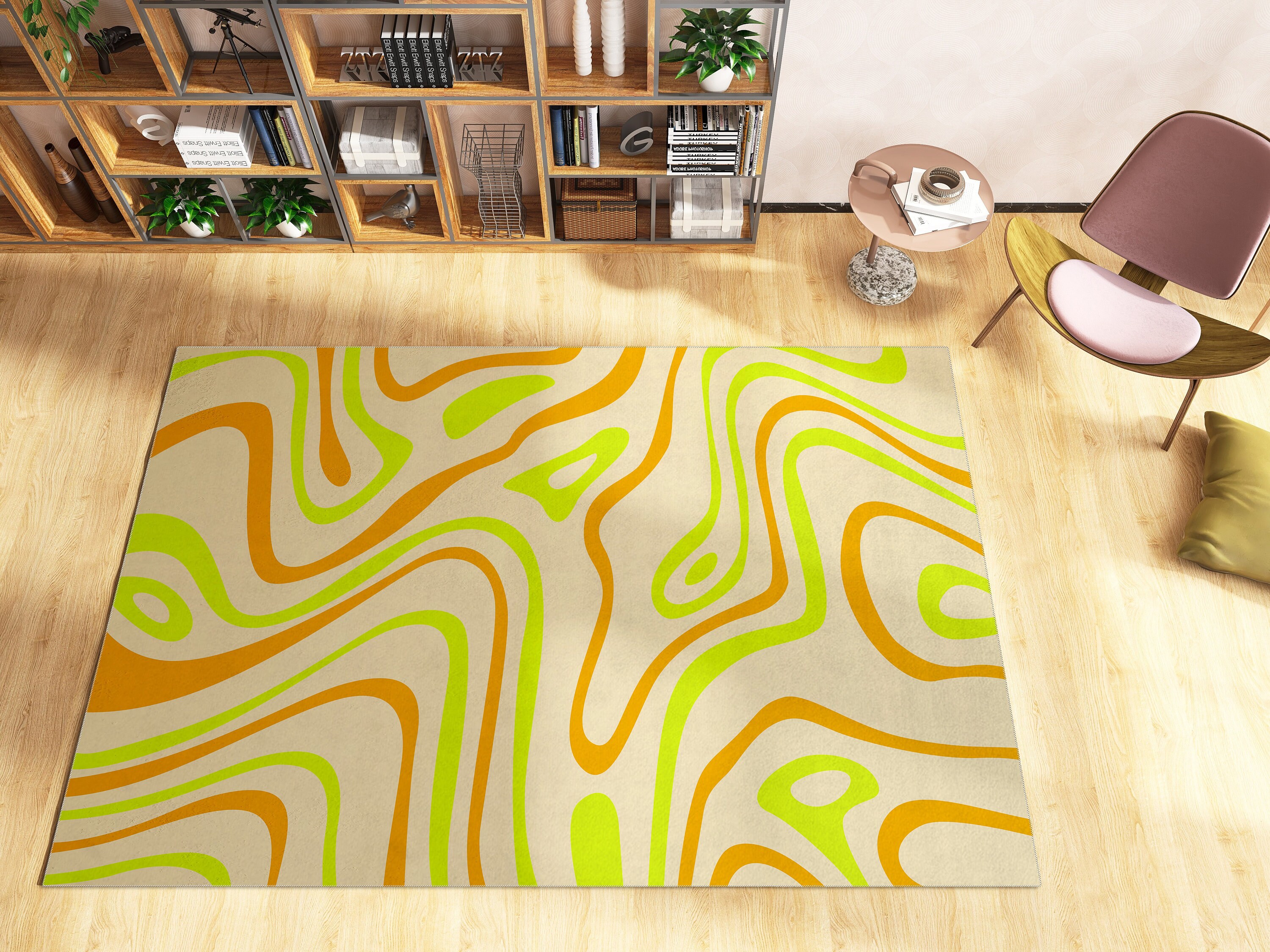 Y2K Rug with Personalized Message for Cute Living Room or Bedroom Decor - Image 3