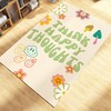 Y2k Acid Smile Rug - Retro Groovy Trippy Rug, Cute Preppy 70s Decor, Unique Gift Idea for Teen Girl Boy with Non-Slip