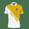 Yellow 3D Printed Ford Mustang LPH-HT Polo Shirt with Polo Collar