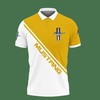Yellow 3D Printed Ford Mustang Tnt-Ht Polo Shirt with Polo Collar