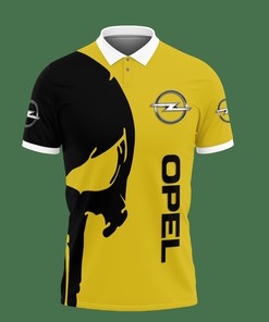 Yellow 3D Printed Opel Ttt-Va Polo Shirt: Perfect Athleisure Addition