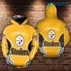 Yellow Football Helmet Logo - Steelers All Over Print Hoodie