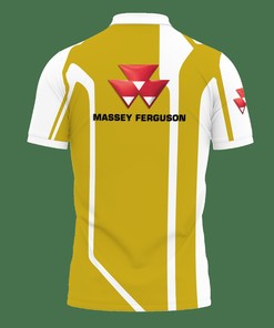Yellow Polo Shirt with Massey Ferguson Nct-Va 3D Print Ver 2: High-Quality Material and Comfortable Fit