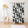 Yin Yang Spiritual Abstract Shower Curtain Trendy Eco-Friendly Material with Waterproof Design and Hooks for Decoration