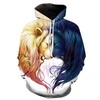 Yin and Yang Lion Epic Animals 3D Hoodie