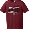 Youth Boy'S Arkansas Razorbacks Ncaa Offsides Short Sleeve Polyester Competitor T-Shirt