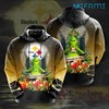 Youth Grinch Christmas Box - Steelers 3D All Over Print Hoodie
