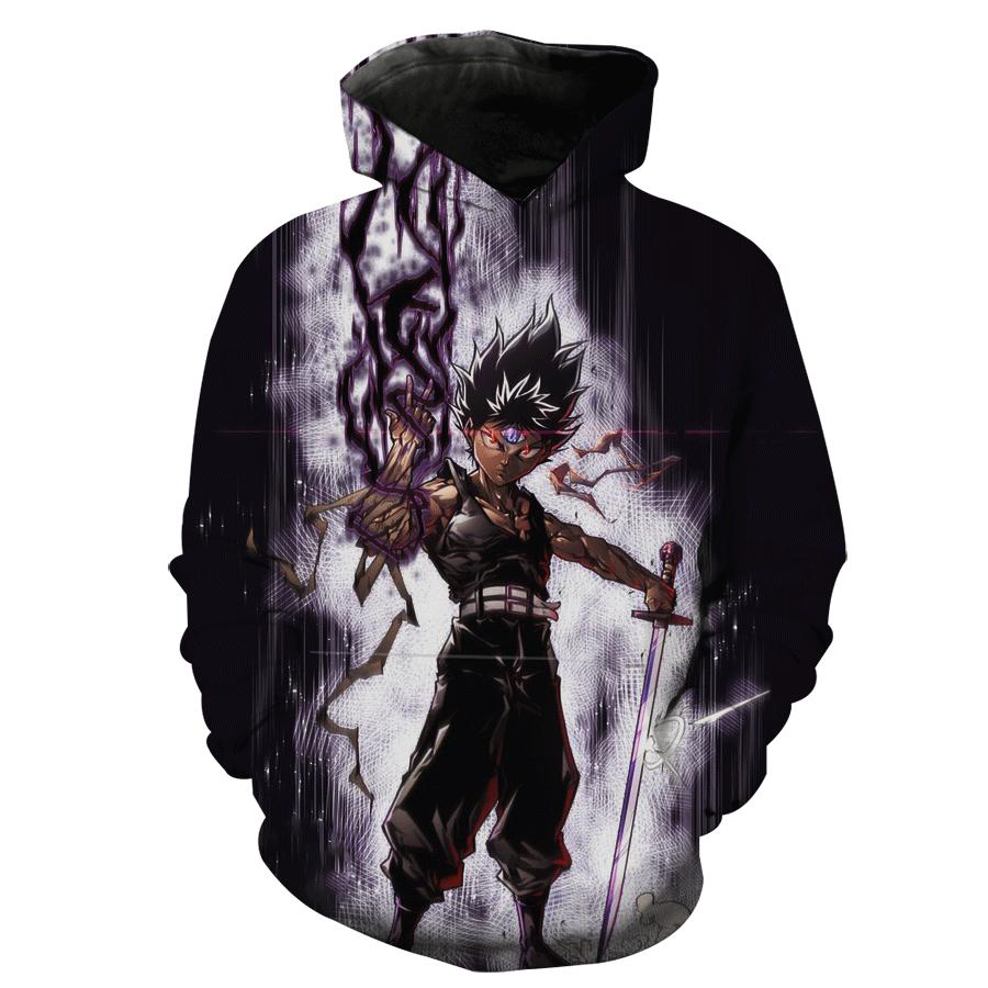 Yu Yu Hakusho Hiei Dragon Of The Darkness Flame Hoodie 3D All Over Print