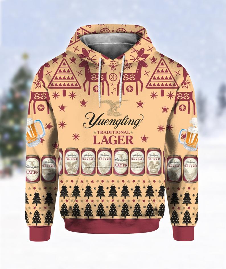 Yuengling Lager Beer Custom All Over Print 3D Hoodie