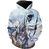 Yugioh Blue Eyes White Dragon All Over Print Hoodie 3D