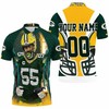 Zadarius Smith 55 Green Bay Packers Nfc North Champions Super Bowl 2021 Customized 3D Polo Shirt with All Over Print