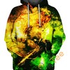 Zenitsu Agatsuma Abstract Yellow Demon Slayer Custom All Over Print Hoodie 3D