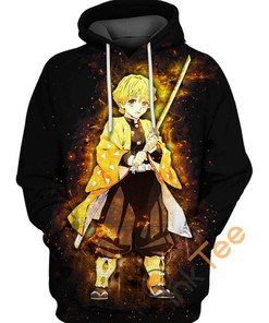 Zenitsu Agatsuma Custom All Over Print Hoodie 3D