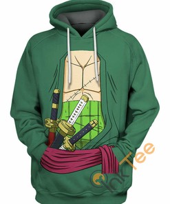 Zoro's Scar in 3D Hoodie Design