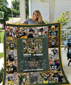 100th Green Bay Packers Quilt Bedding Set I1D5 for Sports Fans