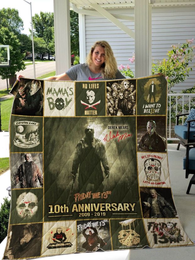 10th Anniversary Friday The 13th Collection Quilt Bedding Set for Horror Fans