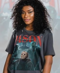 13th Horror Movie Scary Tee | Retro Jason Voorhees Shirt | Movie Fans Gifts | Vintage Movie Shirts Homage