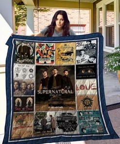 15 Years of Supernatural Inspired Full-Size Quilt Bedding Set N1706 for TV Show Fans