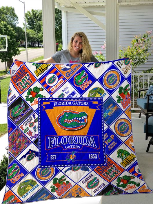 1853 Florida Gators Ncaa Quilt Bedding Set