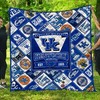 1865 Ncaa Kentucky Wildcats Combined Quilt Bedding Set Full